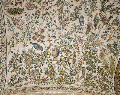 Ceiling decoration with flowers and birds by Roman