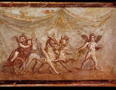 Cupids Playing with Hippogriffs by Roman