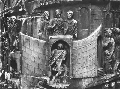 Marcus Aurelius Receiving a Messenger, detail from the Column of Marcus Aurelius, AD 180-196 by Roman