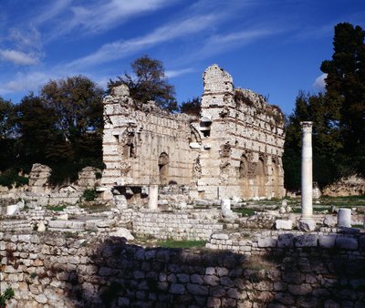 Maritime Alps: Remains of Roman Baths of the 3rd century in the arenas of Nice Cimiez. by Roman