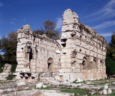 Maritime Alps: Remains of Roman Baths of the 3rd century in the arenas of Nice Cimiez. by Roman
