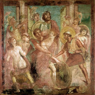 Odysseus finds Achilles among the daughters of Lycomedes by Roman