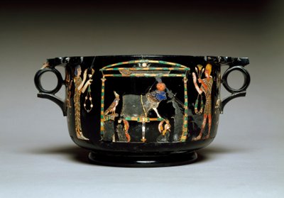 Roman art: cup with Egyptian motifs. From Castellammare di Stabia. Museo Archeologico Nazionale, Naples by Roman