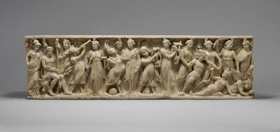 Sarcophagus with the Contest Between the Muses and the Sirens by Roman