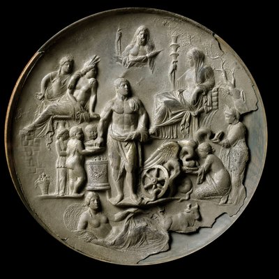 Silver patera of Aquileia with an allegory of fertility by Roman