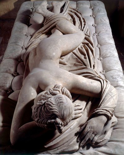 Sleepy Hermaphrodite Roman sculpture of the 2nd century BC by Roman