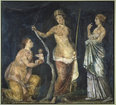 The Birth of Adonis, Fragment from the Golden House of Nero, Rome, c.64-68 by Roman