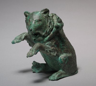Oil Ampula in the Form of a Dancing Bear by Roman Imperial Period