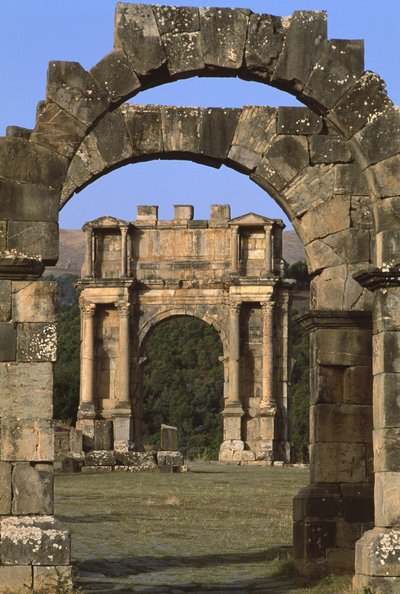 Triumphal arch built in honour of Emperor Caracalla, High Imperial Period by Roman Imperial Period
