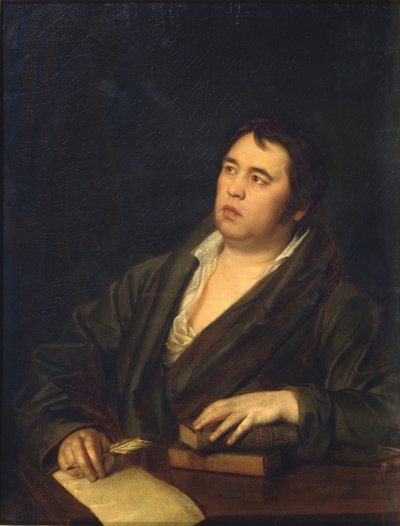 Portrait of the Poet Ivan A. Krylov by Roman Maximovich Volkov