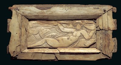 Framed plaque with a female figure, from Egypt, late 3rd to early 4th century AD by Roman Period Egyptian