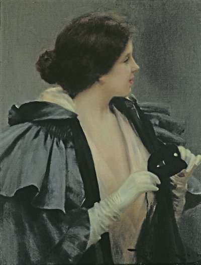 Lady with a Mask by Roman Ribera Ciara