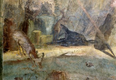 Deer Attacked by Dog (Detail) by Roman Roman