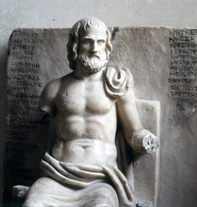 Euripides, Greek tragic poet (Roman imperial marble) by Roman Roman