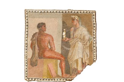 Mosaic with Orestes and Iphigenia by Roman Roman