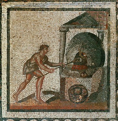 Shoving Bread into the Oven by Roman Roman