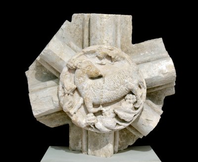 A Lamb, Vault of the Saint Laurent Chapel by Romanesque