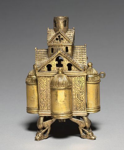 Incense Burner and Stand for an Altar Cross, 1150-1175 by Romanesque