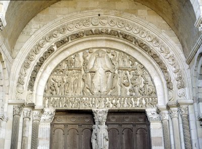 Last Judgment, Sculpted Tympanum of the Cathedrale Saint Lazarus d