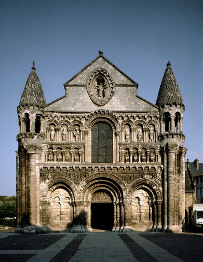 Romanesque Art: View of Notre Dame la Grande by Romanesque