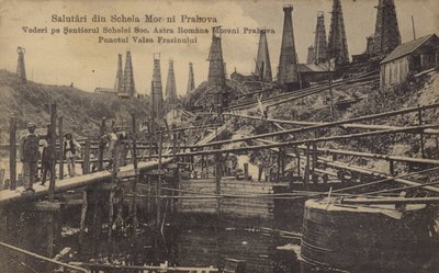 Oil Wells, Moreni, Romania by Romanian School