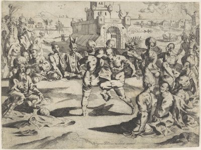Turkish Oil Wrestlers by Romano Alberti