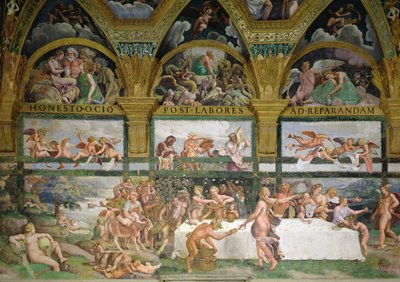 Chamber of Cupid and Psyche, Preparations for the Banquet of the Gods for the Wedding of Cupid and Psyche by Romano Giulio