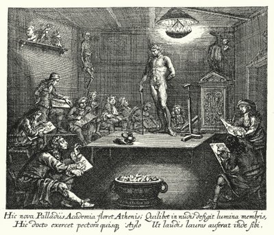 The Academy by Romeyn de (after) Hooghe