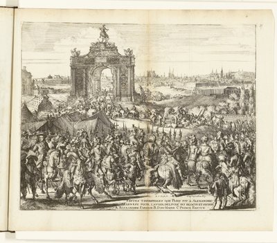 Festive Entry of Farnese after the Relief of Paris, 1590 (Wars of Flanders series) by Romeyn de Hooghe
