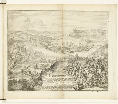 Retreat of the Army of the Duke of Parma, 1592 by Romeyn de Hooghe
