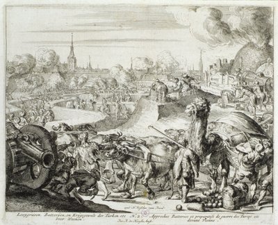 Vienna Print Cycle, Turkish Position in Vienna, 1683 by Romeyn de Hooghe
