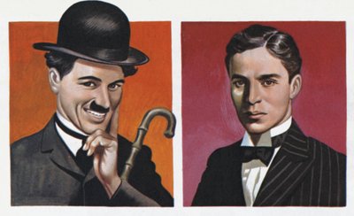 Charlie Chaplin, in costume, and as he really was by Ron Embleton