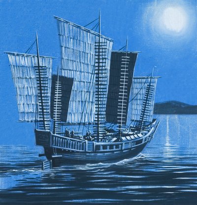 Chinese Ship by Ron Embleton