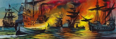 Defeat of the Spanish Armada by Ron Embleton