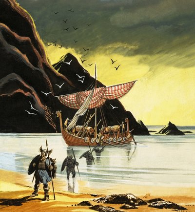 Leif Ericsson Reaches the New World by Ron Embleton