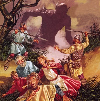 The Legend of Beowulf: Grendel -- Terror from the Marshes by Ron Embleton