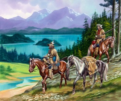 Trappers in the Wild West by Ron Embleton