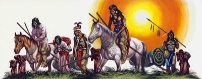 Vanquished Native American Indians by Ron Embleton