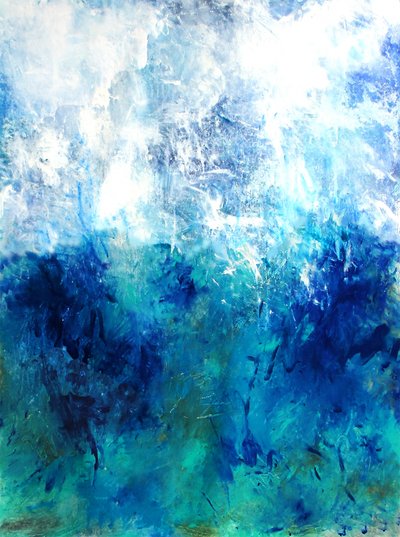 Abstract Ocean Flow by Ron Halfant