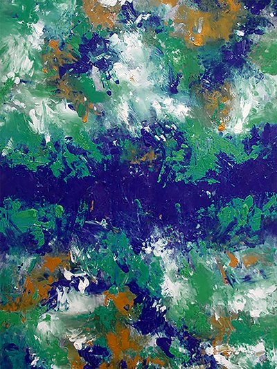 Abstract River Flow by Ron Halfant