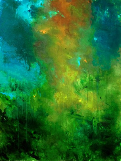 Emerald Forest Flow by Ron Halfant