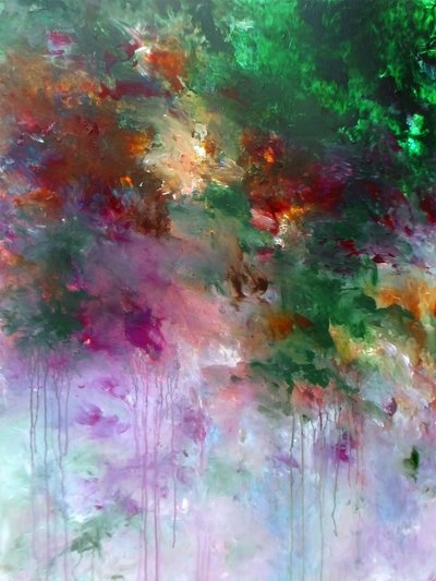 Vibrant Garden Dream by Ron Halfant