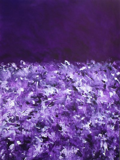 Vibrant Purple Fields by Ron Halfant