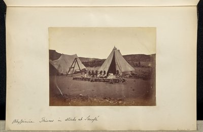 Abyssinia: Thieves in Stocks at Senafe by Ronald Ruthven Leslie Melville