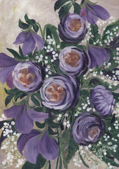 Soft Purple Blooms by Rosana Laiz Blursbyai