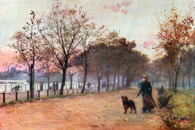By the Ring, Hyde Park: Evening by Rose Maynard Barton