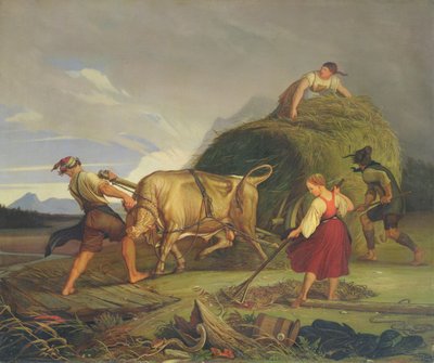 Harvesting the Hay Before the Storm by Rudolph Friedrich Wasmann
