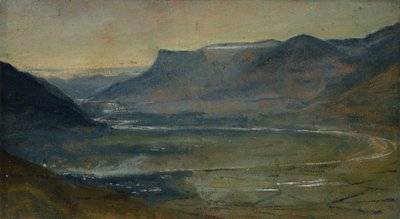 View of Etschtal on the Mendel by Rudolph Friedrich Wasmann