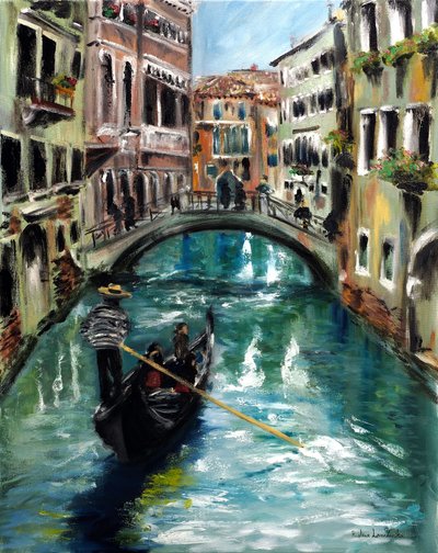Gondola in Venice Italy by Ruslana Levandovska