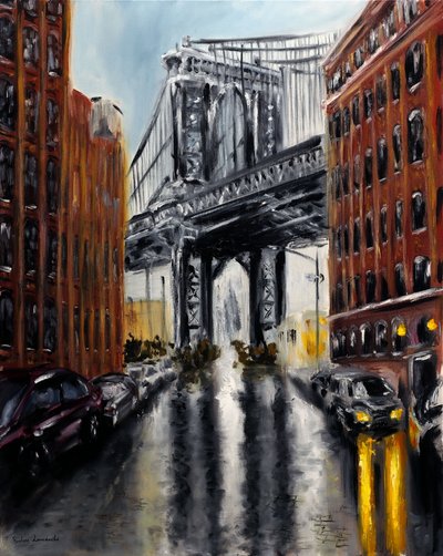 Manhattan Bridge DUMBO New York, 2021 by Ruslana Levandovska